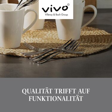 Набір столових приборів Villeroy & Boch Voice Basic 30 предметів для 6 осіб, нержавіюча сталь, для посудомийної машини