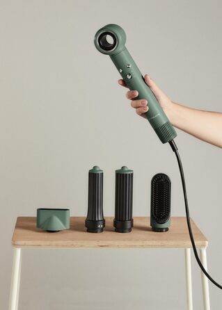 Фен-стайлер CREATE ION STYLER PRO 5-в-1, іонний, 1300 Вт, зелений, DC Brushless мотор, 3 швидкості, 3 температури, холодне повітря, кейс