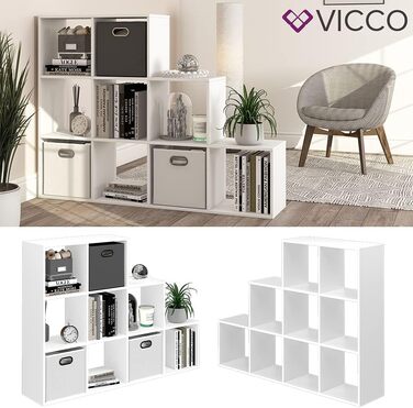 Стелаж-сходи Vicco, білий, 142.2 x 107.8 см, для дому
