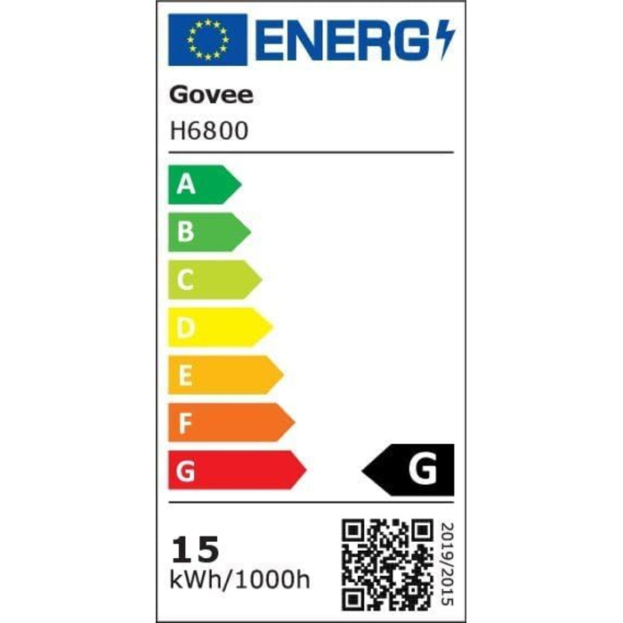 Розумна гірлянда Govee для ялинки, 480 LED RGBIC, 2м*24, водонепроникна IP65, для дому, 60+ режимів, сумісна з Alexa, зелений дріт