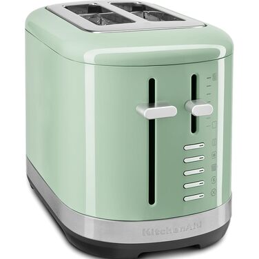 Тостер KitchenAid для 2 скибок, ретро дизайн, нержавіюча сталь (Колір: Фісташка) - 7 функцій