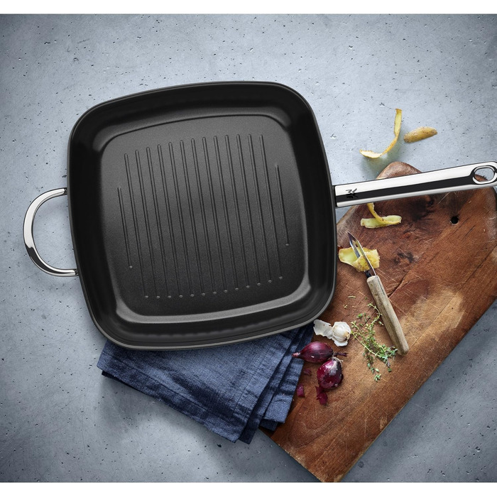 Wok Durado з нержавіючої сталі: антипригарне покриття, для всіх плит, до 260°C, 28x28 см
