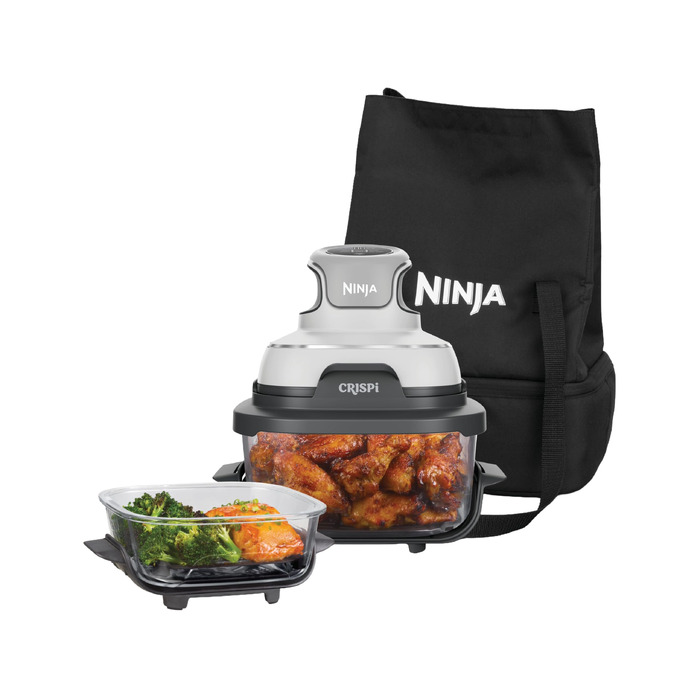 Портативна аерофритюрниця Ninja CRISPi 4-в-1 з сумкою для перенесення, 1700 Вт, 3.8 л та 1.4 л, біла (FN102EU)