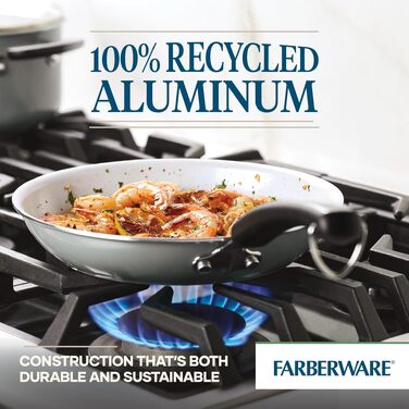 Набір посуду Farberware EcoAdvantage керамічний 13 предметів сірий антипригарний