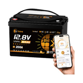LiFePO4 акумулятор 12V 165Ah для кемпера та автобудинку, Bluetooth 5.4, стандарт ECE R10, літієва батарея H190 Dual Purpose