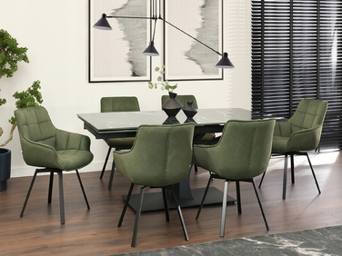 Стілець Mebel-Partner, оббивка тканина, зелений, 1 шт.