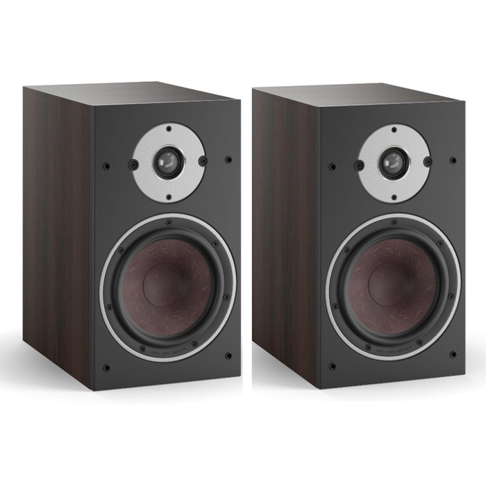 DALI Oberon 3 – Поличкові акустичні системи (Dark Walnut) з дерев'яним басовиком та шовковим твітером