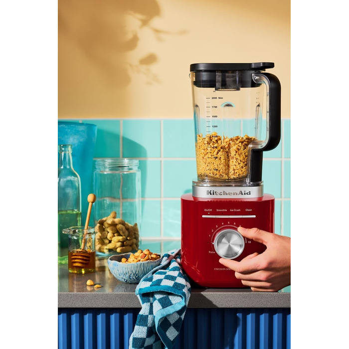 Блендер стаціонарний KitchenAid 5KSB2073EPL Pure Power Empire Red, 1.5 л, 10 швидкостей, для смузі та супів
