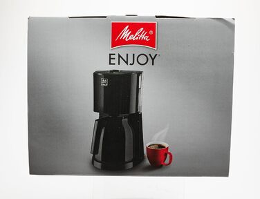 Кавоварка Melitta Enjoy Therm з термокувшином, антикрапельна, 8 чашок, чорна
