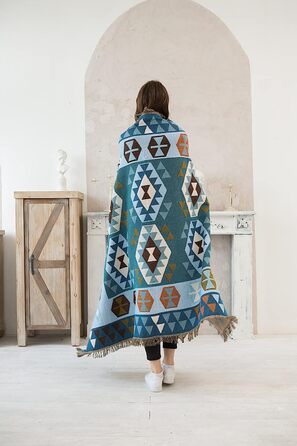 Бронзова покривало на диван, ліжко, килим, плед, настінний гобелен Tipi 160x200 см, різні візерунки