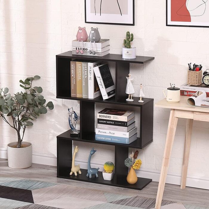 Сучасний двосторонній книжковий стелаж Etnicart Wenge 70x23.5x96 см, дерев'яний, для офісу, дому, дитячої кімнати