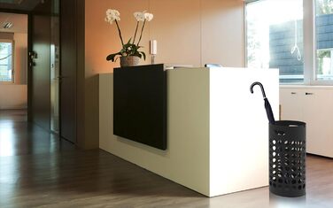 Підставка для парасольок Unilux Slim 26x50 см, метал і пластик, чорна