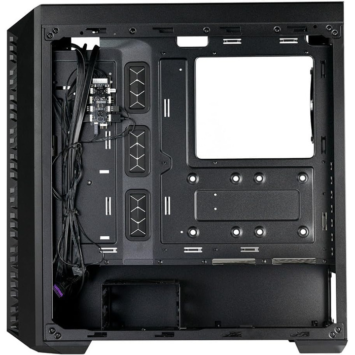 Корпус для ПК Cooler Master MasterBox 520, Mid-Tower ATX, 4 встановлені вентилятори, гартоване скло, ARGB-контролер, чорний