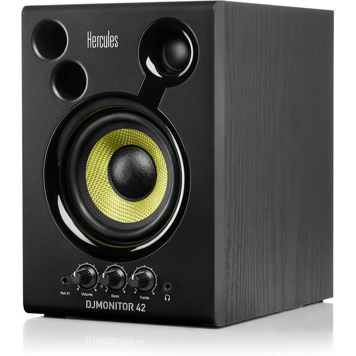 Hercules DJMonitor 42 – Активні DJ колонки 80W з 4” низькочастотним динаміком, чіткий звук, Bass Reflex, для ді-джеїв та меломанів