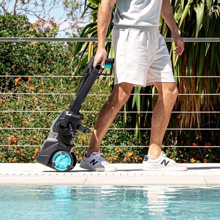 Мийка високого тиску Cecotec HydroBoost 1400 Essential: 105 bar, 426 л/год, 9 м радіус дії, 1600 Вт, алюмінієвий насос, 2 насадки + аксесуари для миття підлоги, Multicolor