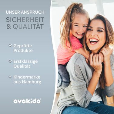 Дитячий килимок для ванни avakido®, протиковзкий, 100% BPA-Free, з 2 гачками, стійкий до цвілі, машинне прання, «Диво-кит»