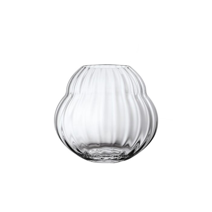 Ваза Villeroy & Boch Rose Garden Rosa 17 см - скляна ваза для квітів, прозора, для дому та ресторану