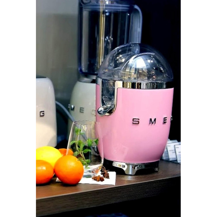 Прес для цитрусових SMEG CJF01PKEU, нержавіюча сталь, пастельно-рожевий
