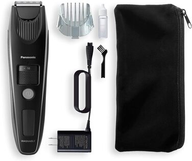 Триммер для бороди Panasonic ER-SB40-K803: професійний, водонепроникний, 20 насадок, акумулятор, чорний