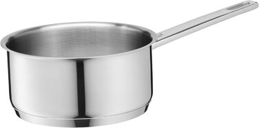 Каструля WMF Compact Cuisine 1,5 л, 16,5 см, з нержавіючої сталі, без кришки, для індукції, полірована, з мірною шкалою, без покриття, для молока та соусів
