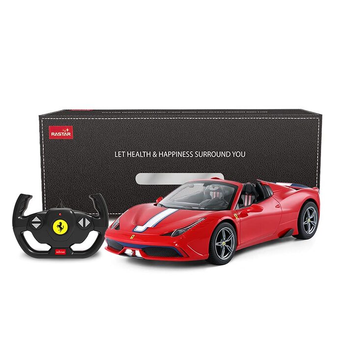 Радіокерований автомобіль Rastar Ferrari 458 Special A, червоний кабріолет 1:14 з автоматичним відкриттям/закриттям