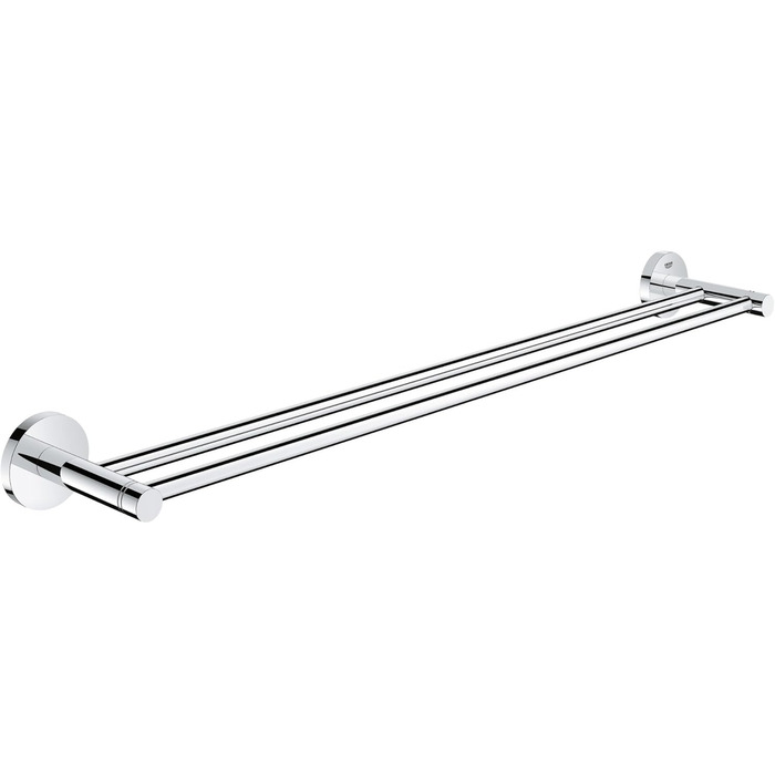Тримач рушників GROHE Essentials, 2-х стійковий, поворотний, для свердління, з кріпленням, хром, 40371001