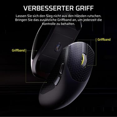 Ігрова бездротова миша Corsair Sabre v2 PRO Ultralight Wireless FPS, 33K DPI, 8000Hz, 36г, чорна