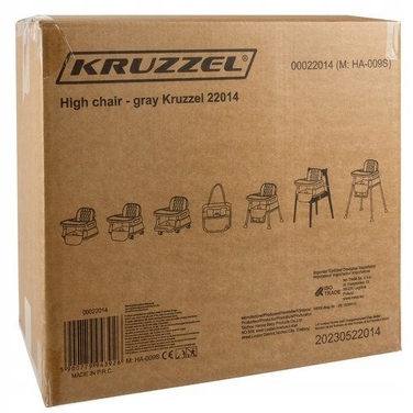 Стілець для годування Kruzzel, 90 x 66 x 66 см