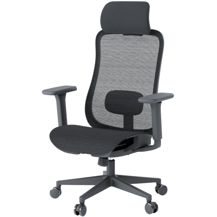 Крісло офісне OfficePro Wave OC670-B-B-B