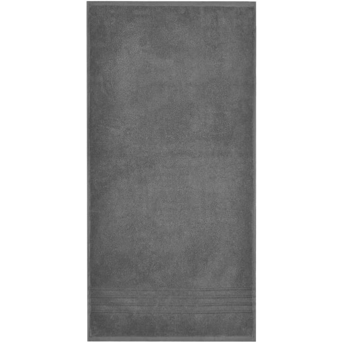 Набір рушників Schiesser Milano з м'якої бавовни, 4 шт, 50x100 см, антрацит, MADE IN GREEN, для ванної кімнати