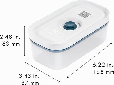 Вакуумний контейнер ZWILLING Fresh & Save (розмір S) з вакуумною кришкою, синій La Mer