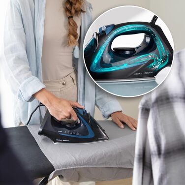Парова праска Cecotec IronHero H-3000 Ceramic, 3000 Вт, керамічна підошва XXL, подача пари 65 г/хв, паровий удар 230 г/хв, резервуар 350 мл, система Cyclo Clean та Drip Block, автовимкнення