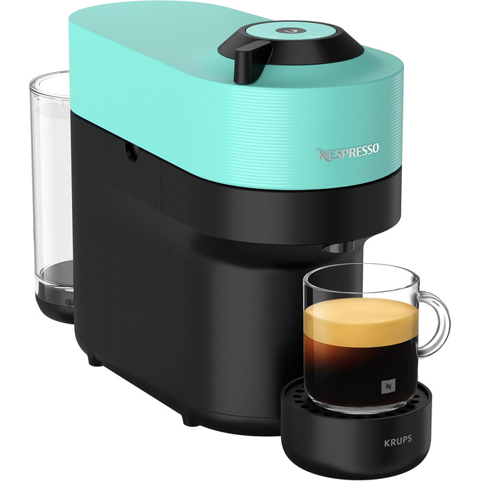 Nespresso Vertuo Pop Krups XN9204: Кавомашина капсульна, 560 мл, Aqua Mint
