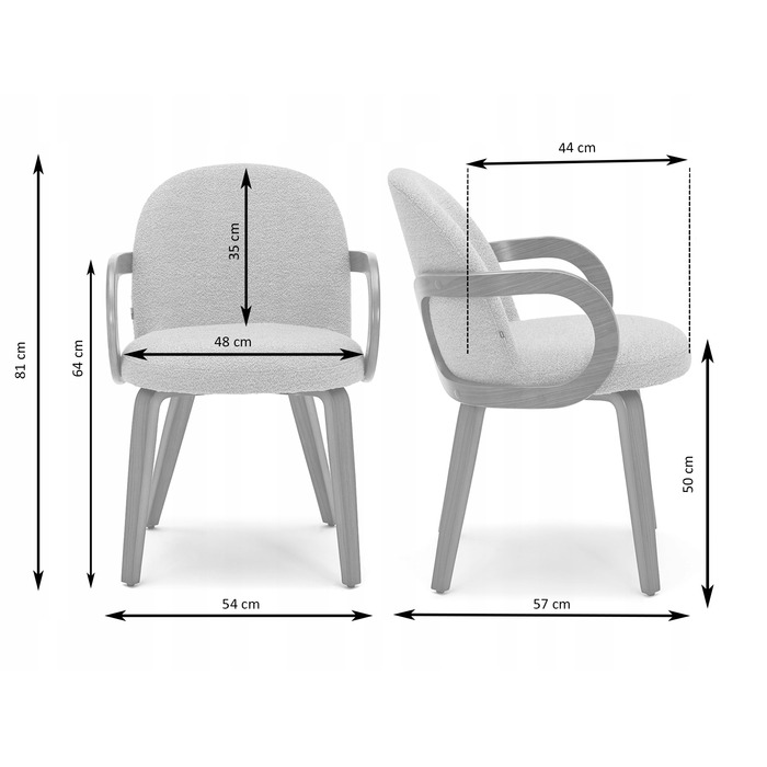 Стілець Mebel-Partner, тканина, бежевий, 1 шт.