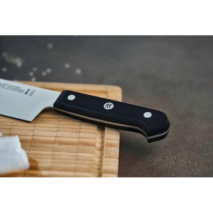Кухонний ніж ZWILLING Gourmet Compact 20 см, нержавіюча сталь, ергономічна ручка, чорний, Made in Germany