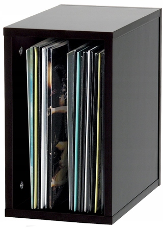 Полиця для вінілових платівок Glorious Record Box 55, чорна, 1 шт.
