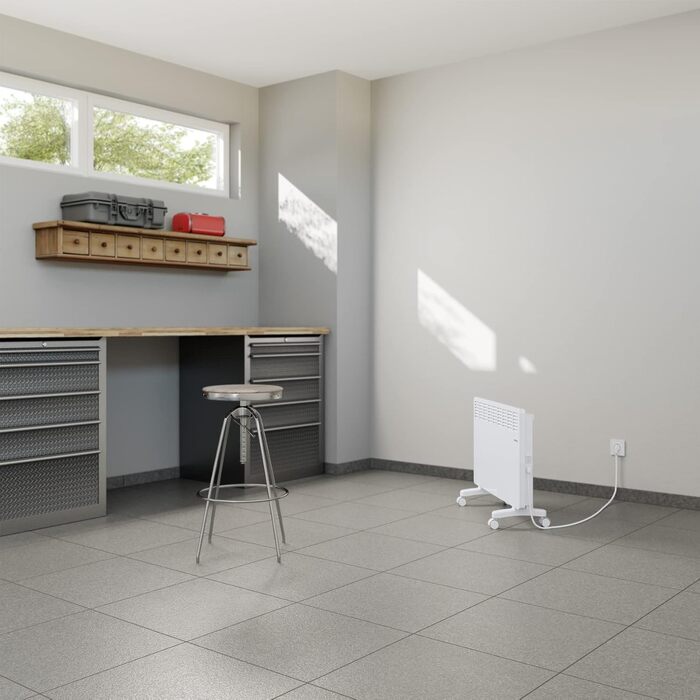 Електрообігрівач STIEBEL ELTRON 2 кВт, конвектор на колесах, для 25 м², енергоощадний, TÜV сертифікат