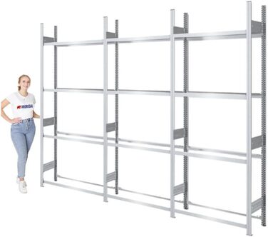 Стеляж для шин PROREGAL PROEGAL – німецька якість, 200x100x43 см, 3 яруси, вантажопідйомність 150 кг, до 5 шин на ярус