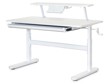 Дитячий стіл Evo-Kids TH-215 з полицею S50 XL White (арт.TH-215 W + BD-S50 XL)