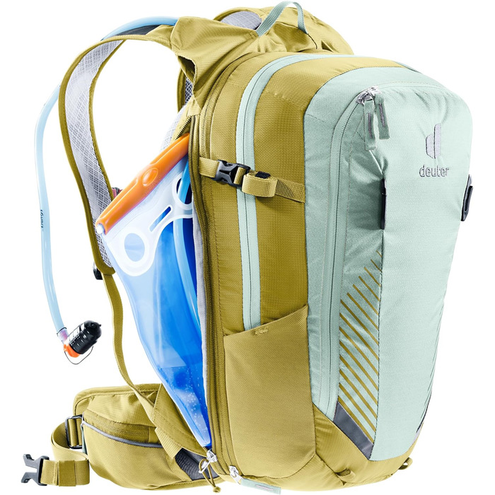 Жіночий велосипедний рюкзак Deuter Compact EXP 12 SL 12 л, блакитний/лаймовий