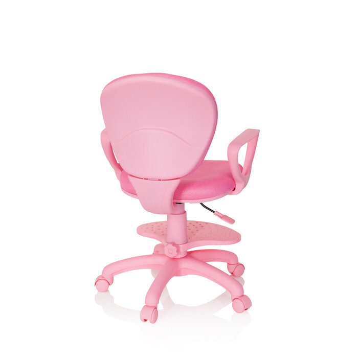 Дитячий стілець / дитячий письмовий стілець KID COLOUR тканина рожевий hjh OFFICE