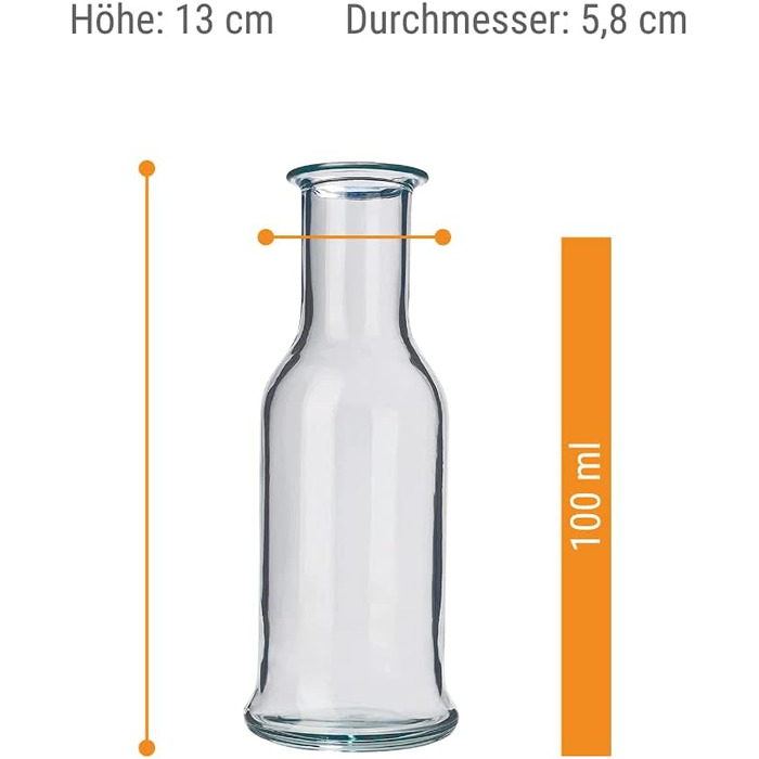 Набір скляних карасів Stölzle Lausitz Purity (6 шт.), 500 мл, прозорі — універсальні графини для води, лимонаду та вина, стійкі до ударів, підходять для посудомийки