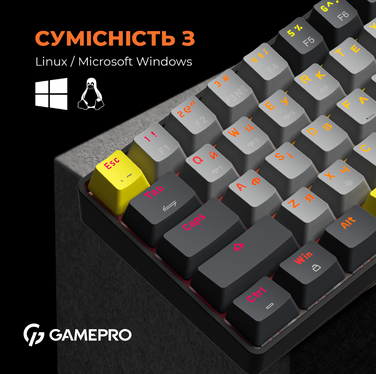 Клавіатура механічна бездротова GamePro Asgard Fenrir (MK130G Pro)