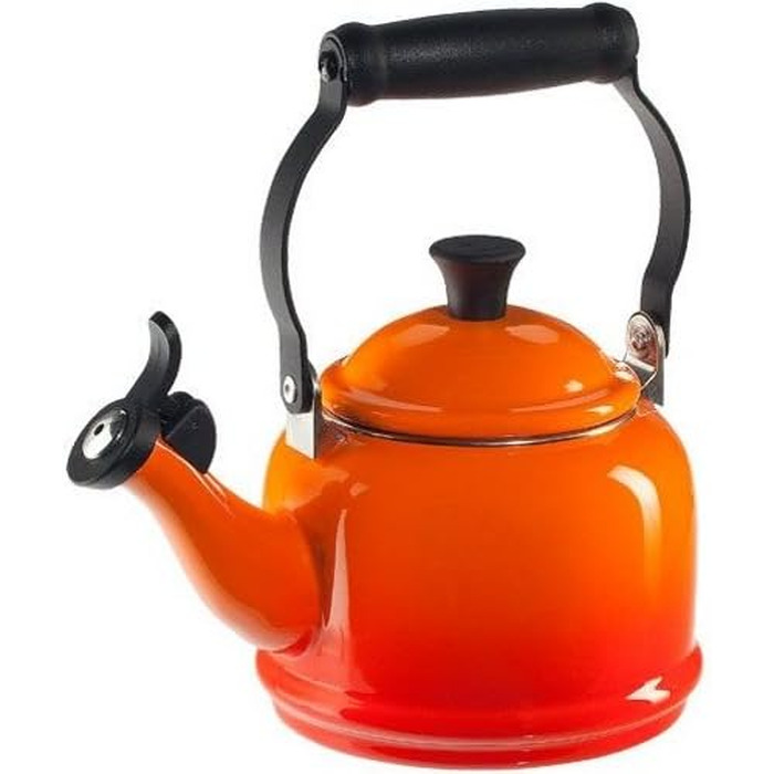 Емальований чайник Le Creuset Demi з вугільної сталі, 1.1 л, колір Oven Red (червоний)