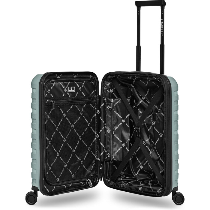 Валіза Smartbox Koffer M розширена 66 см, містка від 71 до 80 л, легкий дорожній тролей на 4 колесах з поліпропілену, TSA замок, м'ятний колір (Edition 01)