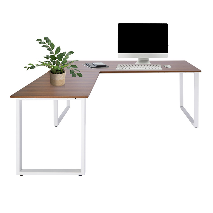 Робочий стіл WORKSPACE XL I 180 x 180 см горіх/білий hjh OFFICE