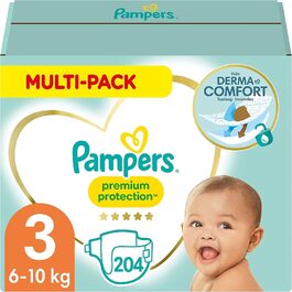 Дитячі підгузки Pampers Premium Protection New Baby, розмір 1 (2–5 кг), 96 шт.