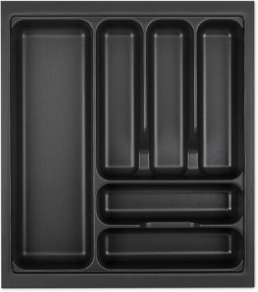 Лоток для столових приборів KÖNIG Lavagrau з перловою структурою для SO-Box, Blum Tandembox і ModernBox, ширина корпусу 300-1200 мм (для 50-го корпусу - 419x473 мм)
