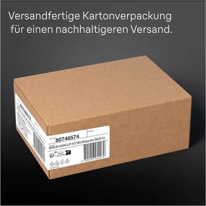 Машинка для стрижки Braun Series 7 HC7590: професійна, акумуляторна, 17 насадок, миється, сіра