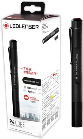 Ліхтарик Ledlenser P4 Core 90 лм, компактний, Advanced Focus, 6 годин, для туризму та кемпінгу